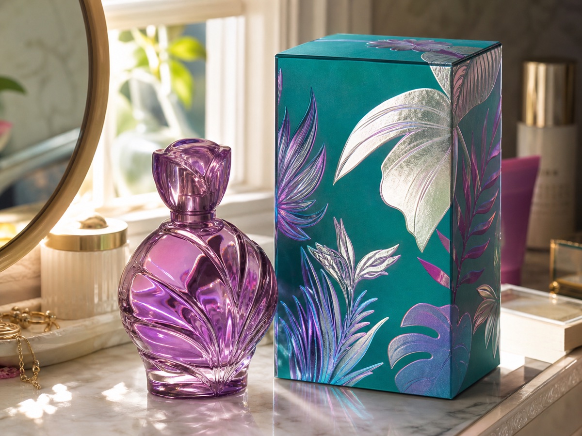 Cosmetic boxes with cold foil detail